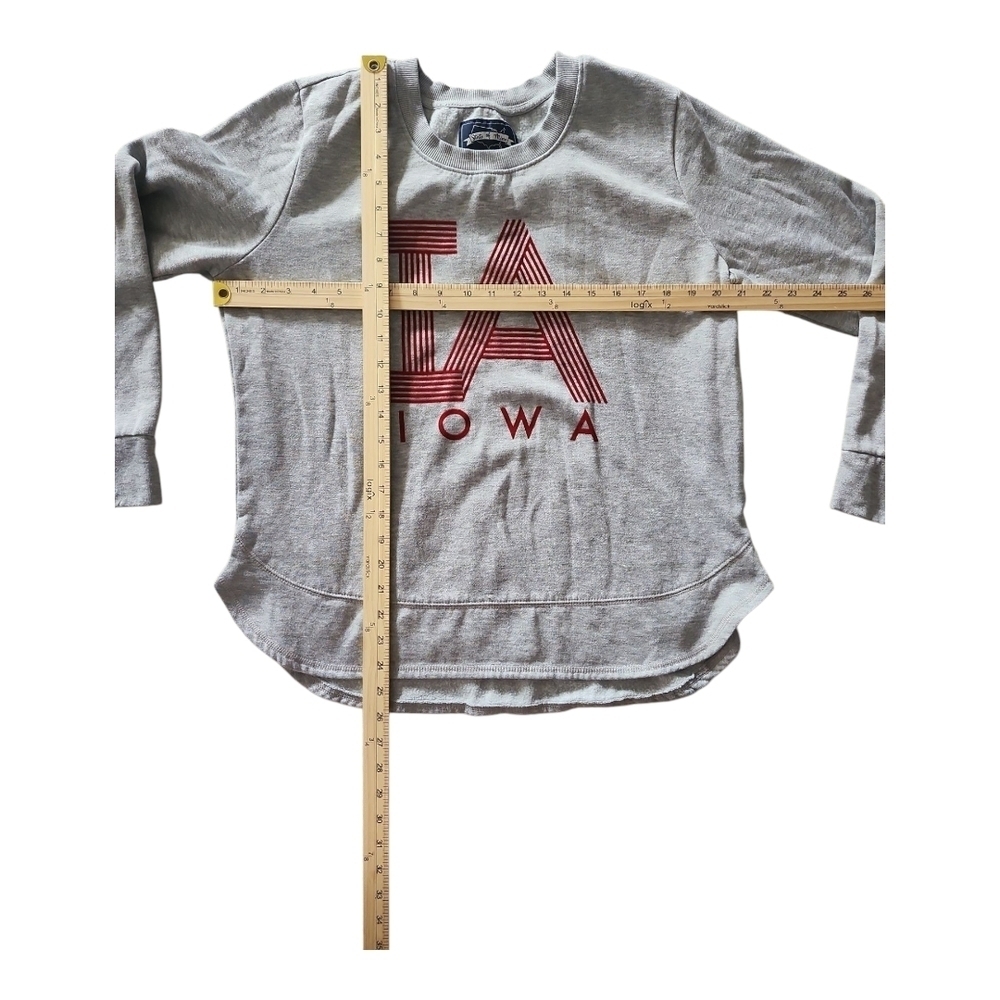 State of Mine Iowa Graphic Sweatshirt Gray Long Sleeve Pullover – Size L - Picture 4 of 6